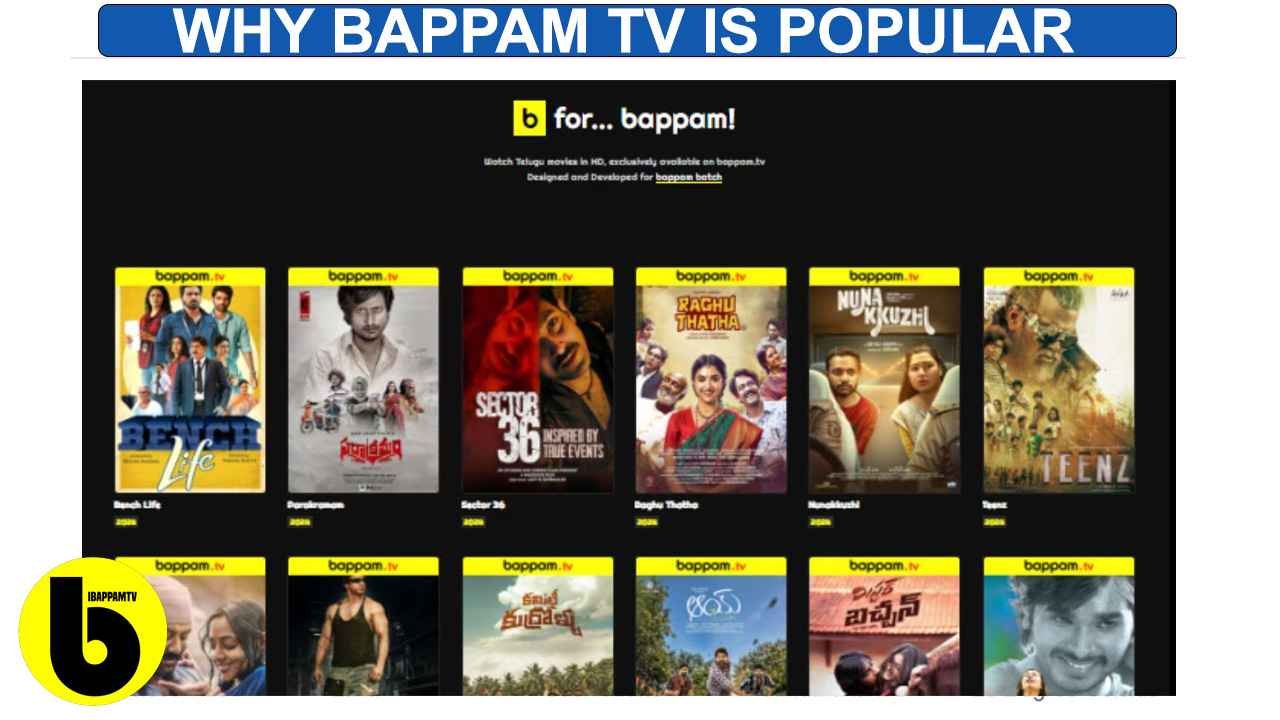 Why Bappam TV Is Popular for Watching Telugu Movies